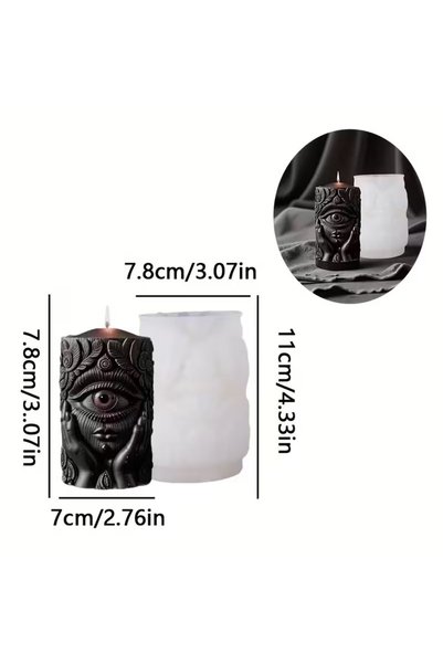 Choice GJ-156 Halloween Demon Eye Candle Mold, suitable for candle/resin craf...