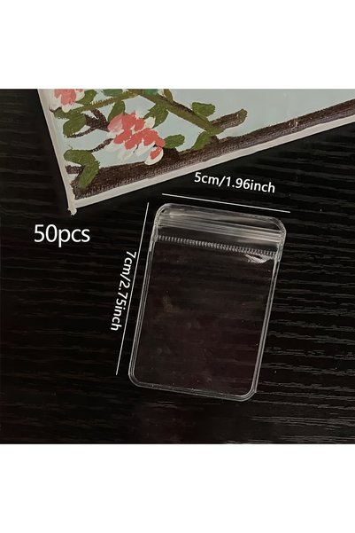 Choice M-50pcs 50/100/200pcs-Clear Earring Bags Waterproof Bags Thickened Reu...