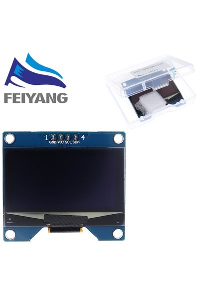 Choice1 4PIN White 1.54 inch 4PIN White Blue OLED Screen Module SSD1309 Drive...