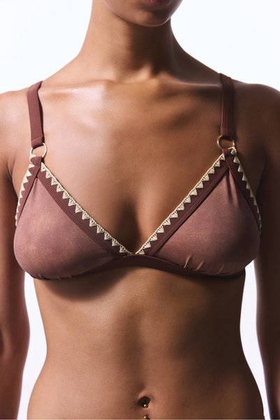 Penti Açık Kahverengi Emery Üçgen Bikini Üstü
