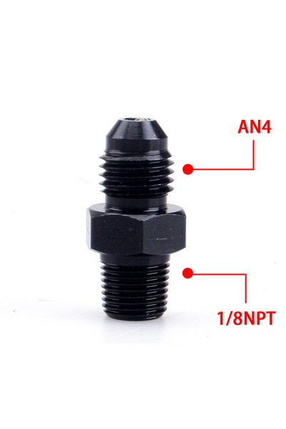 Choice AN4-1 8NPT Universal Straight Fuel Hose Adapter Pipe Thread Fitting AN...