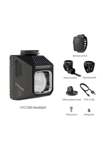 Choice CYC1200 مع جهاز تحكم عن بعد CYCLAMI مصابيح أمامية للدراجة معلقة للدراج...