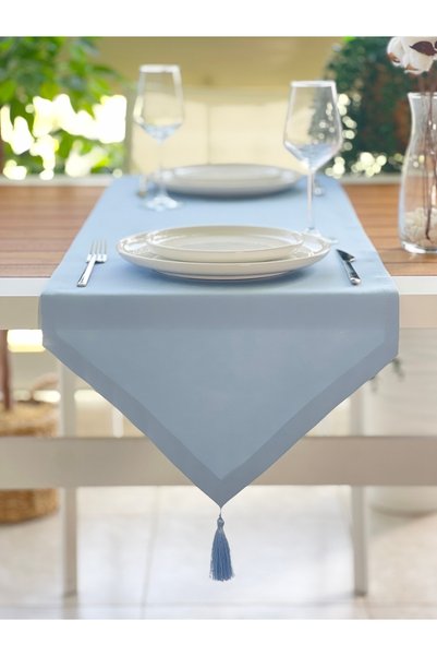 desenizmir Premier Duck Linen, Baby Blue Runner Coverlet