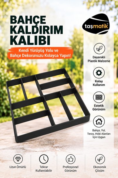 Morpanya Zemin Kaplama Kalıbı Beton Tuğla Kalıbı Bahçe Taş Kalıbı Dekorasyon ...