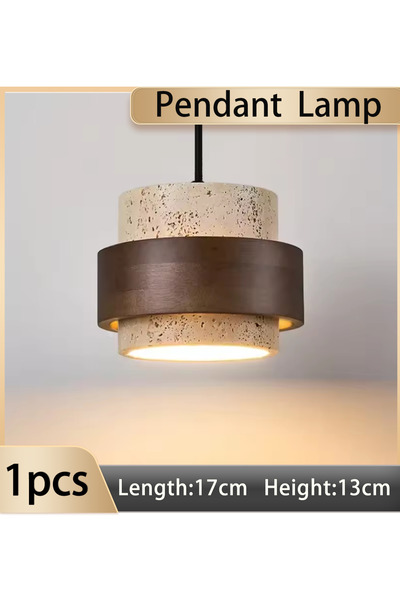 Choice 3000K 17cm walnut color Led Pendant Lamp Bedroom Beside Chandelier Sma...