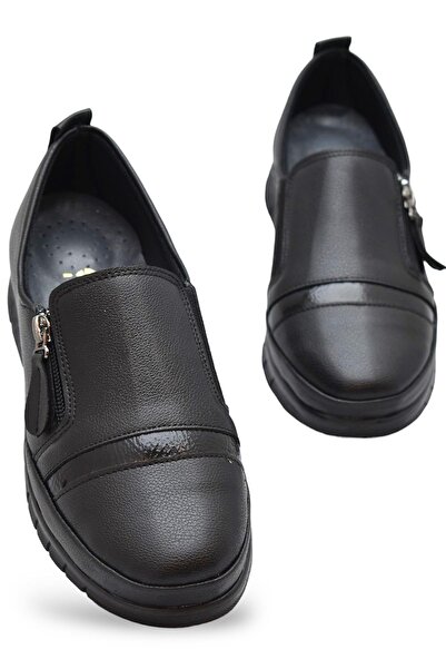 ISPARTALILAR 0243 Zippered Comfortable Orthopedic Sole Everyday Women's Shoes...