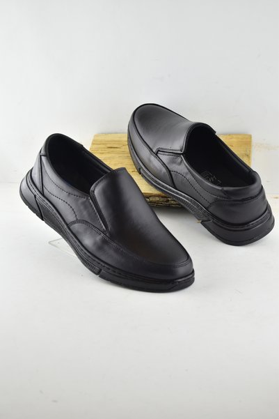 ISPARTALILAR 501 Orthopedic Heel Massage Genuine Leather Winter Men's Shoes