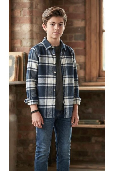 ADA YILDIZ KİDS Boy's Lumberjack Shirt New Season 8/12 Years