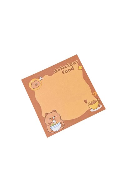 Choice3 50PCS-BQZ-101-2 50/200PCS Cute Cartoon Capybara Memo Pad Stickers Sch...
