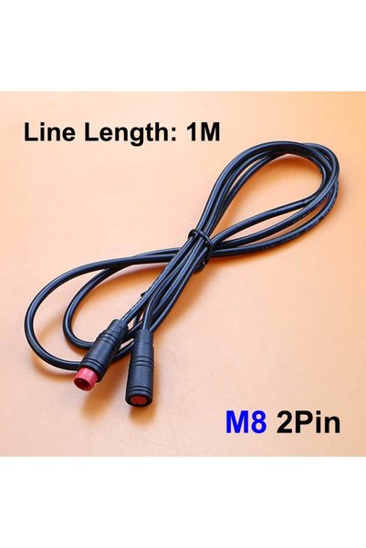 choice2 1 meter M8 2Pin 1pcs M6 M8 2 3 4 5 6 Pin Electric Bicycle Butt Joint ...