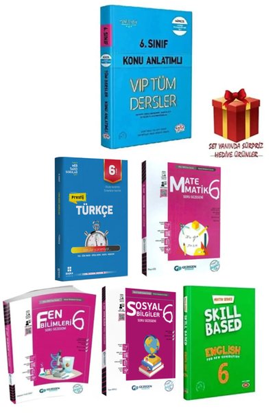Editör Yayınevi 6. Sınıf Soru Bankası Seti + Hediye