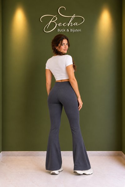 Becha Butik High Waist Spanish Leg Leggings