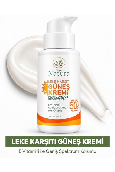The Natura Leke Karşıtı Yoğun Nemlendirici Güneş Kremi SPF 50+ PA++++ E Vitam...