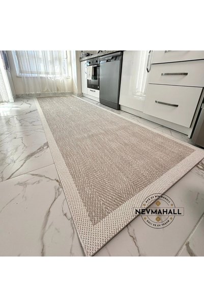 NevMahall Leke Tutmaz Kolay Temizlenebilir Sisal Salon Koridor Mutfak Halısı