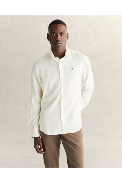 Gant Erkek Krem Regular Fit Gömlek