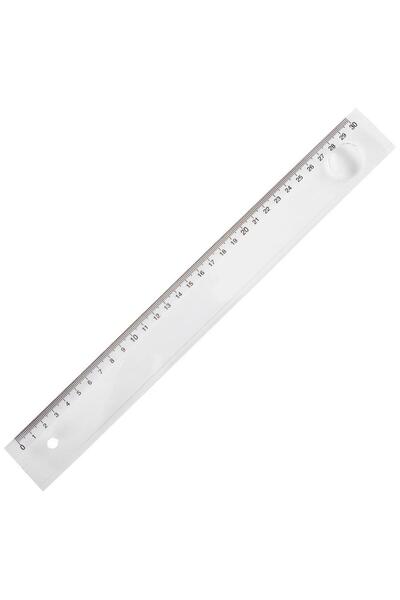 Genel Markalar Yıldızlar Mercekli Şeffaf Cetvel 30 cm