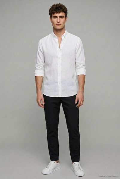 SMILE Bogino Black Casual Pants