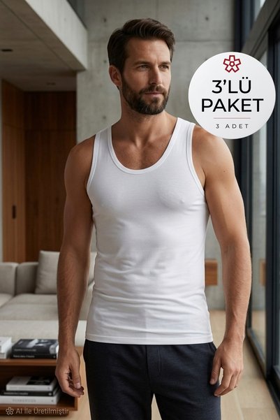 YILDIZ Modal Men's Undershirt White 3-Pack