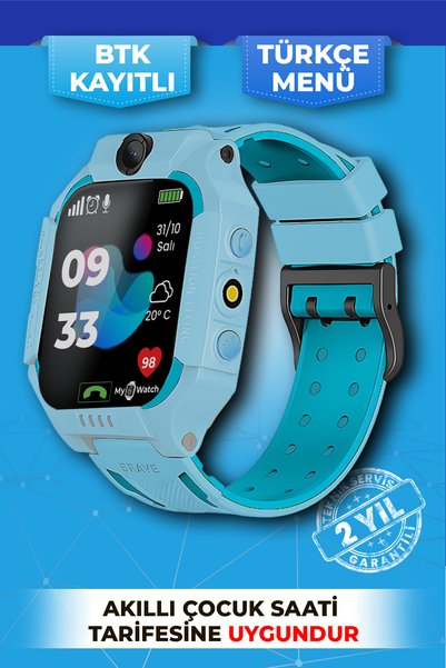 BabySmart Q19 LBS Konumlu Akıllı Çocuk Takip Saati - Sim Kartlı Arama, Kamera...
