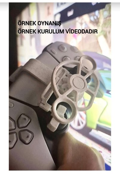 Salıncak Ps5 Mini Direksiyon Seti BEYAZ +Hediyeli Ürün (Metal Rulmanlı Tam Ölçü)
