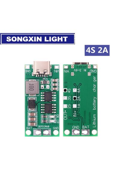 Choice5 4S 2A Multi-Cell 2S 3S 4S Type-C To 8.4V 12.6V 16.8V Step-Up Boost Li...