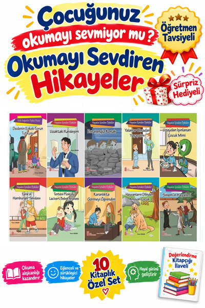 Ata Yayıncılık 4. Sınıf 10'lu Hikaye Kitapları Seti- Okumayı Sevdiren 64 Sayfalık Öyküler -3