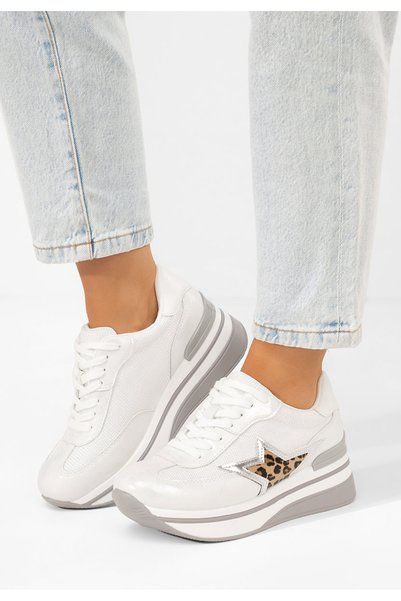 B T Shoes Sneakers cu platformă Valorys argintii