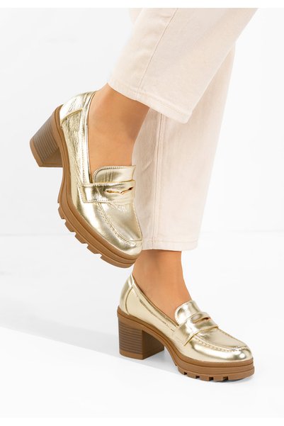 B T Shoes Loafers dama Patritia aurii
