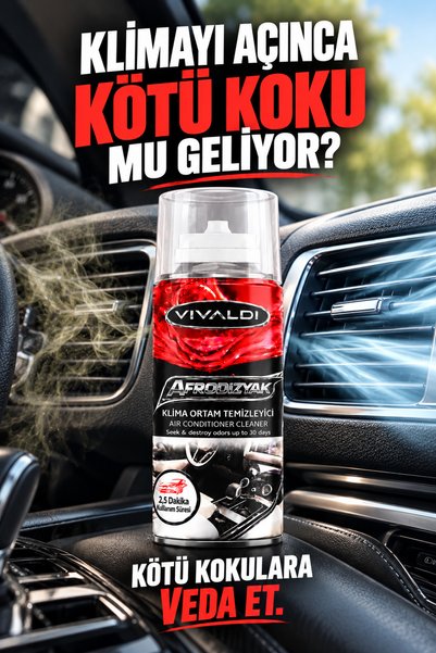 Vivaldi Car Araç Oto Araba Klima Koku Bombası Tazeleme Spreyi Afrodizyak