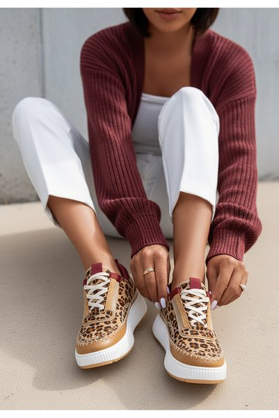B T Shoes Sneakers dama Tenerife leopard