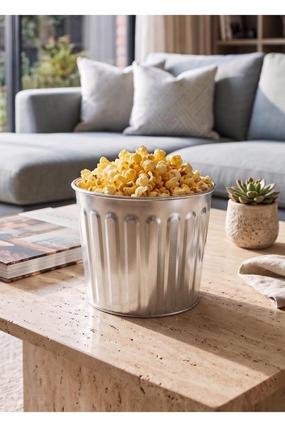 The Mia Popcorn and Chips Bowl Chrome