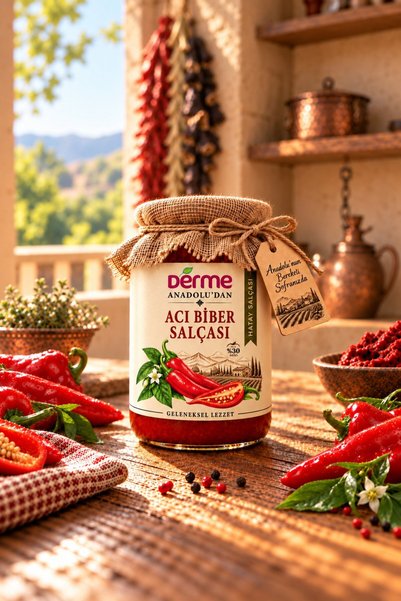 Derme Acı Biber Salçası - Hatay - 650 g
