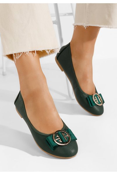 B T Shoes Balerini dama Trisha verde