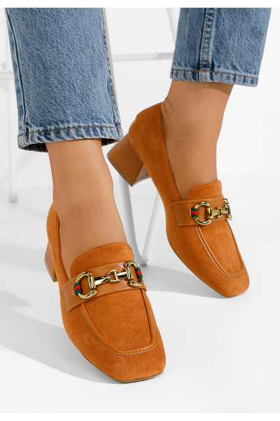 B T Shoes Loafers dama Nasha camel