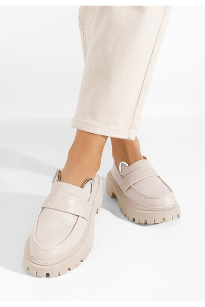 B T Shoes Mocasini dama Desiara bej