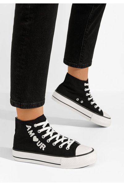 B T Shoes Tenisi inalti dama Sedecta negri