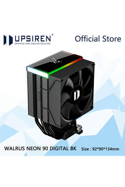Choice بدون إضاءة RGB، شاشة عرض رقمية سوداء أخرى من نوع UPSIREN WALRUS NEON 9...