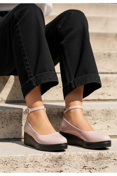 B T Shoes Pantofi casual cu platformă Evelyne V2 roz