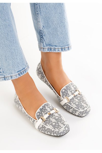 B T Shoes Mocasini dama Vallerano albi