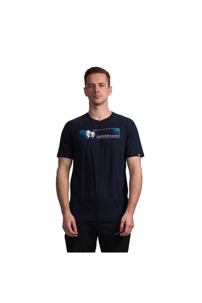 NORTHFINDER Tricou outdoor din lână merino barbati SUSTENHORN2 nightblue
