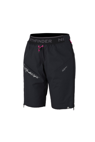 NORTHFINDER BLATNA – pantaloni de schi de tură izolați pentru femei, Negru