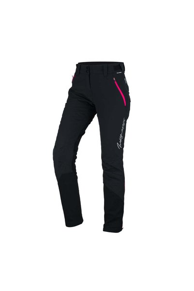 NORTHFINDER JAVORINKA – pantaloni de schi de tură izolați pentru femei, Negru