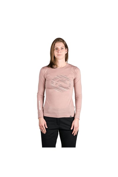 NORTHFINDER ARACELY – tricou cu mânecă lungă din lână merino de schi de tură ...