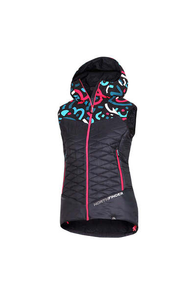 NORTHFINDER JAVOROVA1 – vestă de schi de tură izolată pentru femei, Multicolor