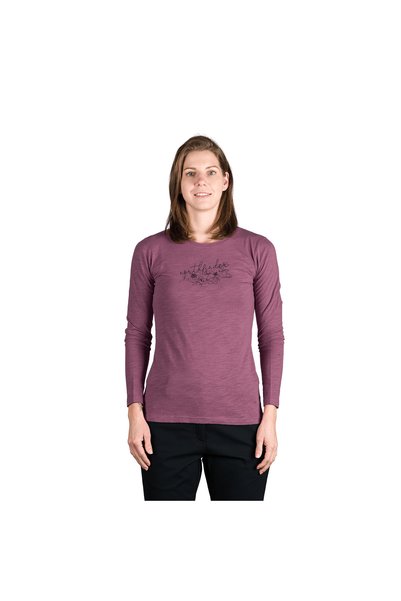 NORTHFINDER IYANA – tricou din bumbac organic de drumeție pentru femei, Roz