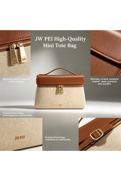JW PEI حقيبة يد نسائية طراز ثيا (مع صندوق هدايا)