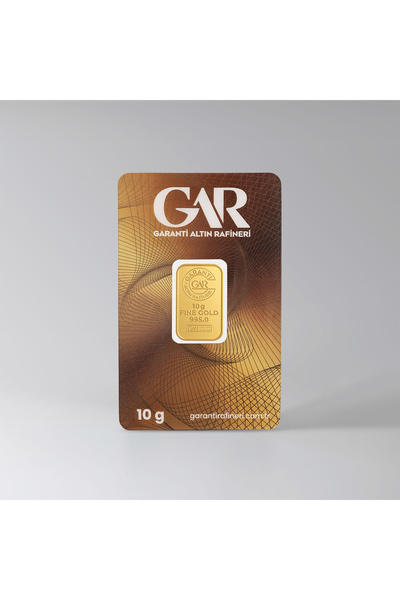 Garanti Altın Rafineri Garanti Gold 10 gr Gram Külçe Altın 24 Ayar