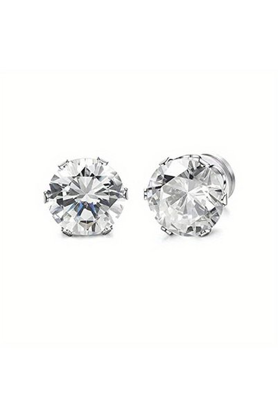 Choice 1 Pair Style B 1 Pair Mens Womens Magnetic 8mm Color Cubic Zirconia St...