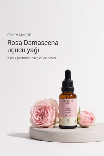 Polente Natural Gül & Jojoba Canlandırıcı Yüz Yağı (30 ml)