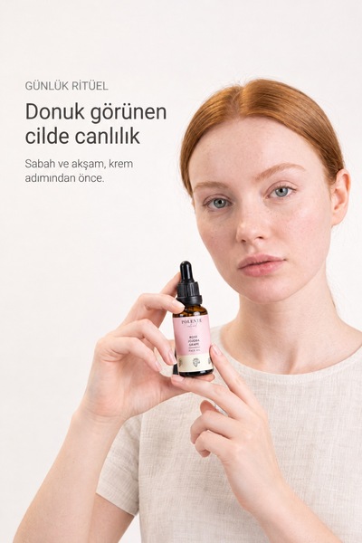 Polente Natural Gül & Jojoba Canlandırıcı Yüz Yağı (30 ml)